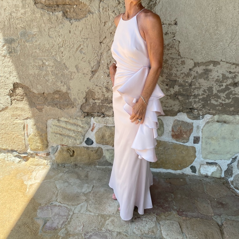 Badgley Mischka Light Pink Formal Gown